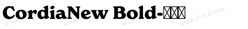 CordiaNew Bold字体转换